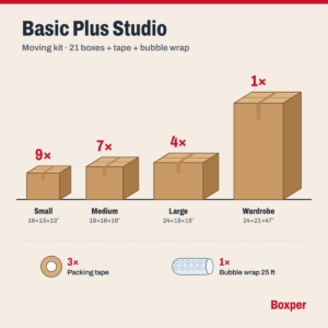 Basic Plus Studio Moving Kit